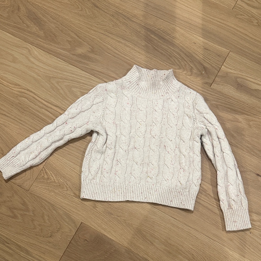 Jcrew  Girls light Pink Cozy Cable Knit Sweater